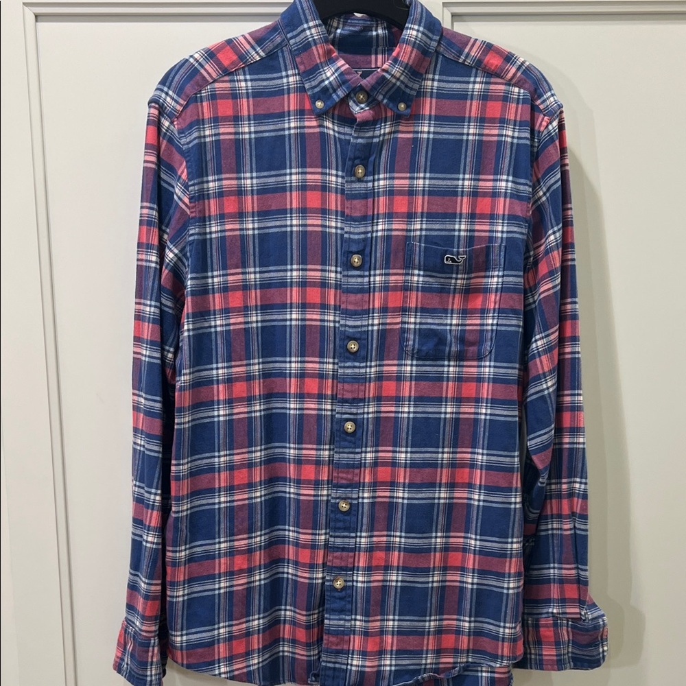 Vineyard Vines Soft Stretch Flannel Classic Fit Tucker Shirt